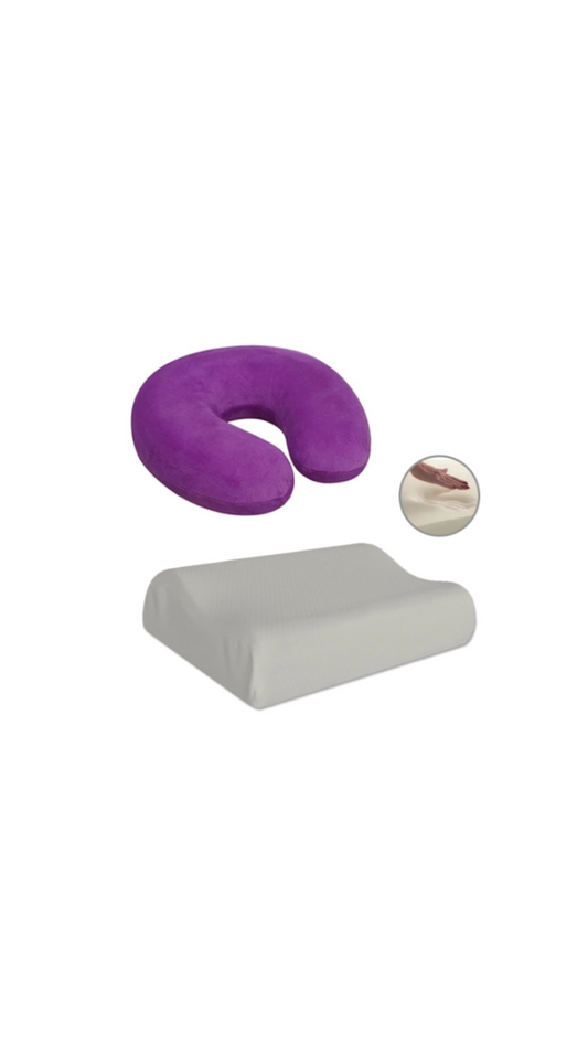 Almohadas viscoelásticas Memory Foam - Kit Viajeras 2 unidades