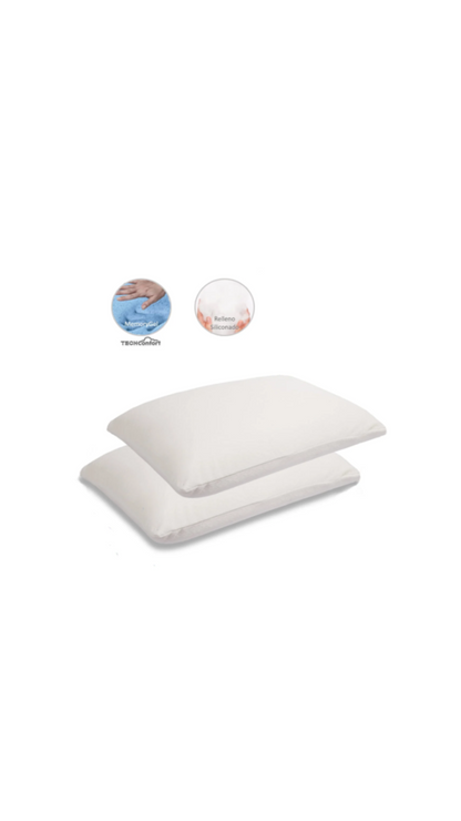 Almohadas Memorygel y Siliconado Premium - Extragrandes Set x 2