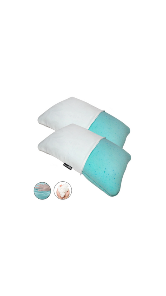 Almohadas Memory Foam Particulado X 2 Unidades con microperlas Gel