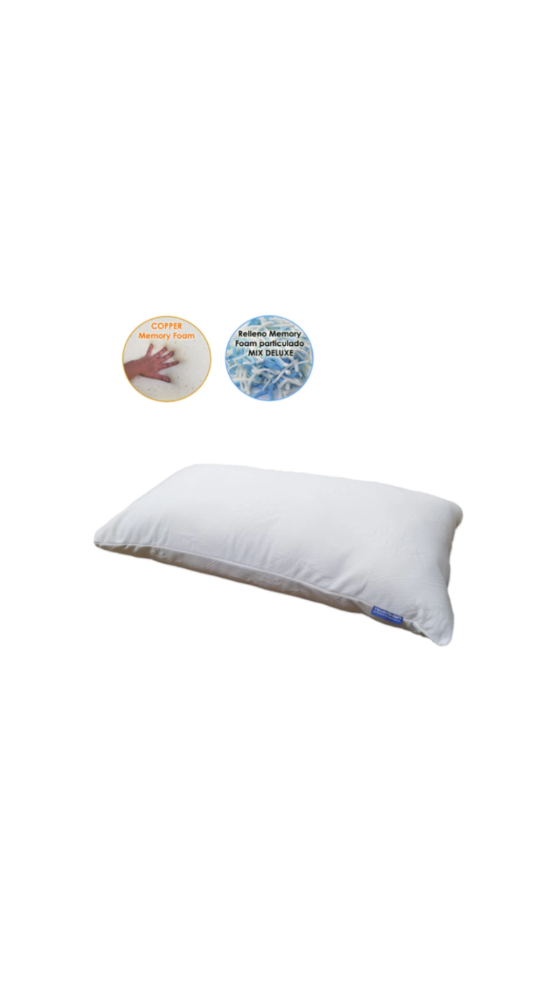 Almohada viscoelastica Memory Foam COPPER INFUSED King Size