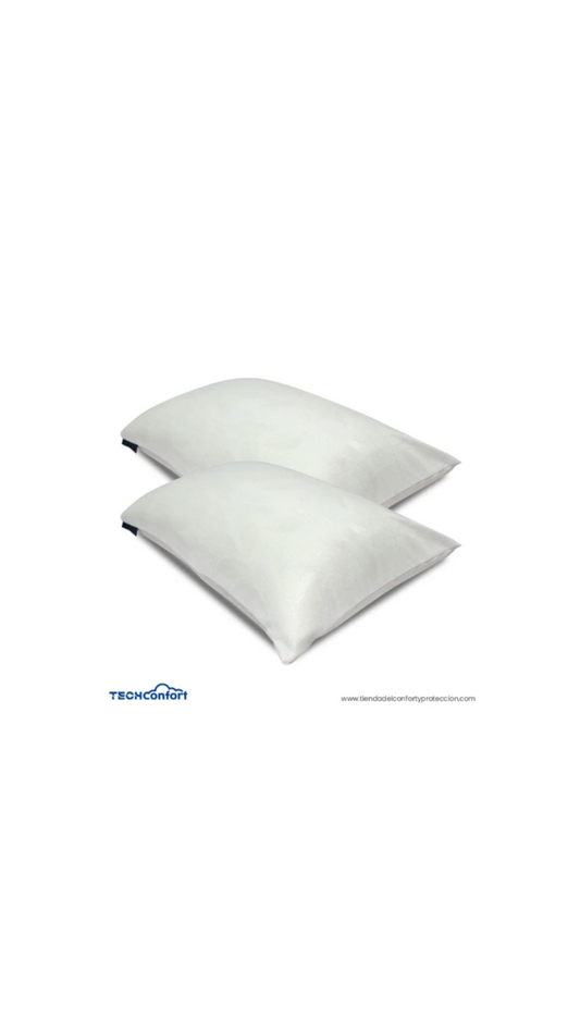 Almohada en viscoelástica Memory Foam X 2 Unidades con canales de aireación