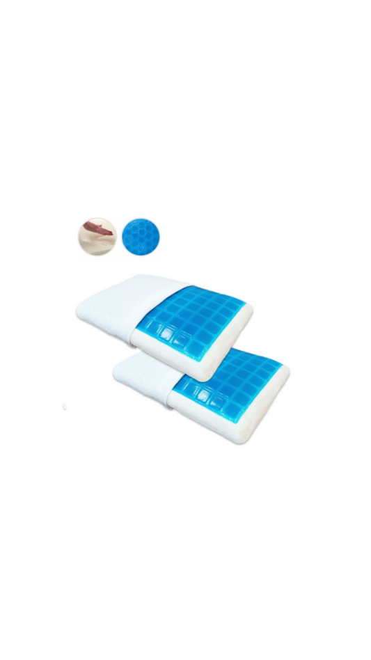 Almohada En Gel y Memory Foam Set x 2 unidades