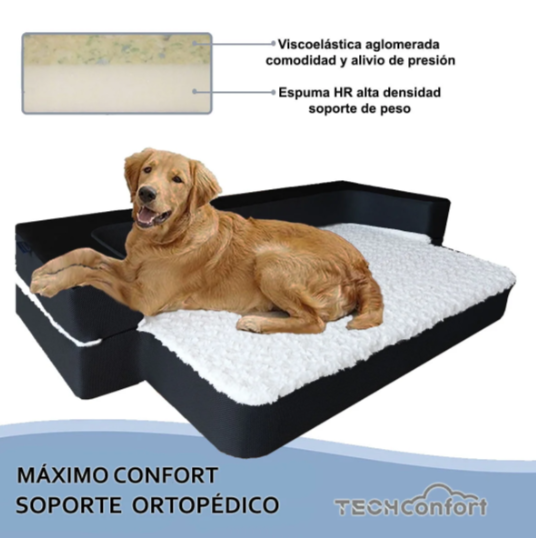 Sofá Cama Plegable Mascota Perro En Viscoelástica HR - Raza grande