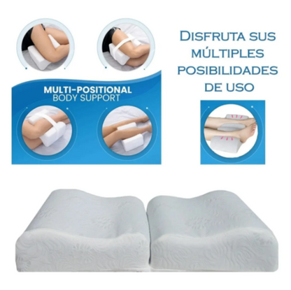 Almohadas Cojínes Entrepierna en viscoelástica Memory Foam Set X 2