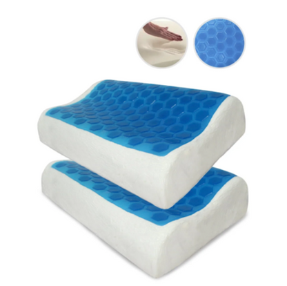 Almohada Cervical en Gel y Memory Foam Set x 2 unidades