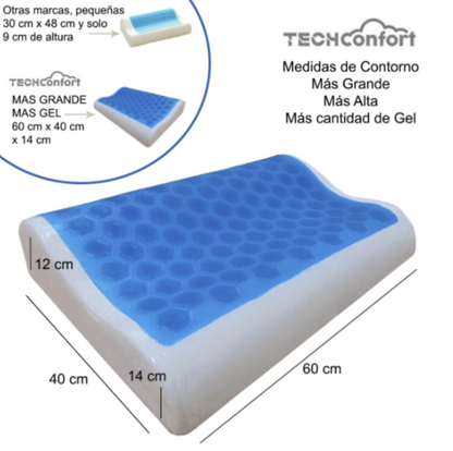 Almohada Cervical en Gel y Memory Foam Set x 2 unidades