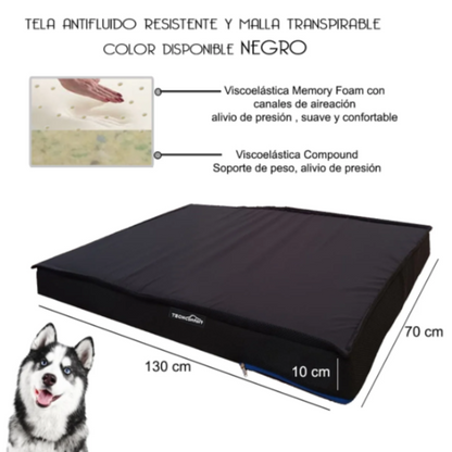 Cama Mascota Perro Tamaño Extragrande XXL Memory Foam