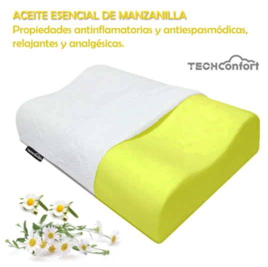 Almohadas Cervical Memory Foam - 2 unidades Aroma Lavanda y Manzanilla