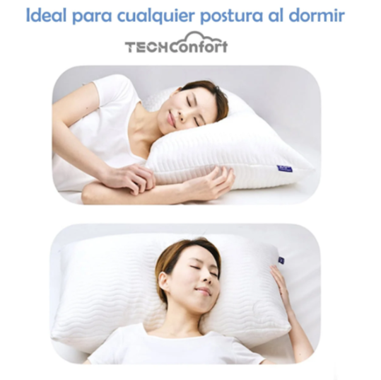 Almohada viscoelástica memory foam recubierta en Gel y aroma Menta – Tamaño Grande