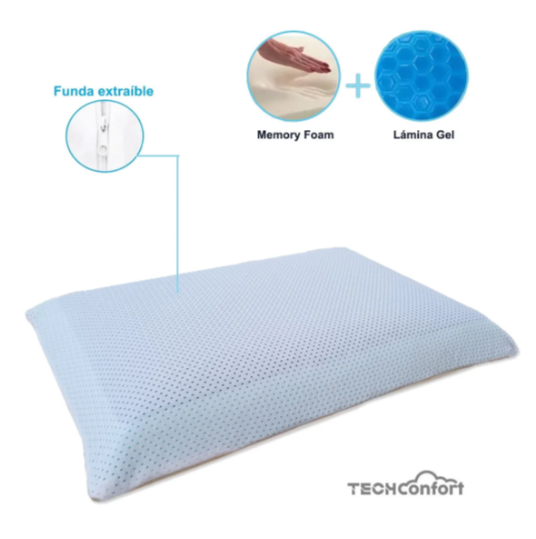 Almohada Clásica en Gel y Memory Foam