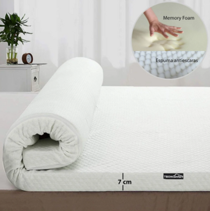 Colchoneta Memory Foam y Espuma HR Topper Dual 140x190 Doble