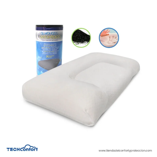 Almohada en viscoelástica Memory Foam Carbón activado