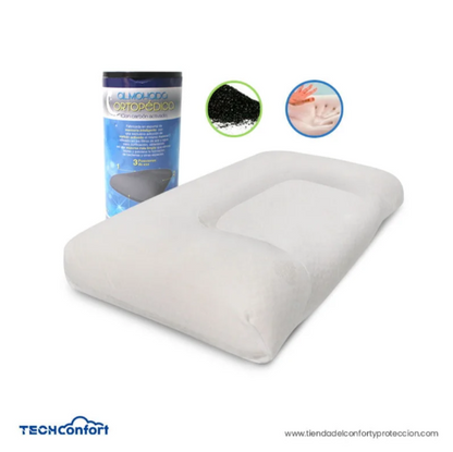 Almohada en viscoelástica Memory Foam Carbón activado