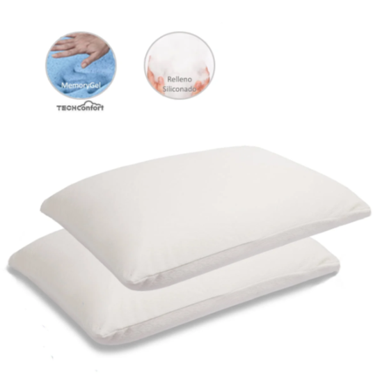 Almohadas Memorygel y Siliconado Premium - Extragrandes Set x 2