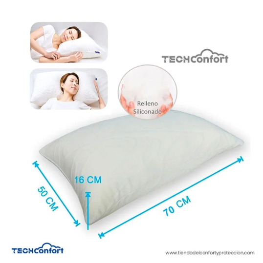 Almohada Memory Foam Con Siliconado Premium – Set X 2