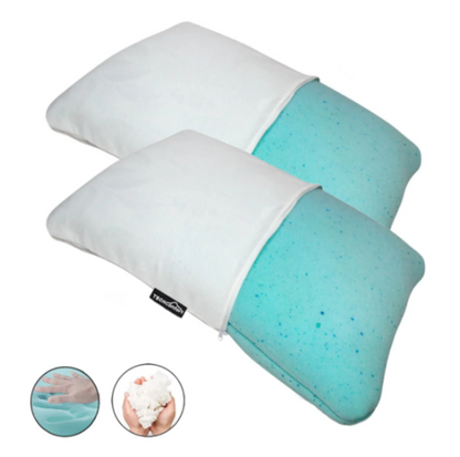 Almohadas Memory Foam Particulado X 2 Unidades con microperlas Gel