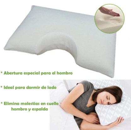 Almohada Memory Foam – Hombro Descubierto y canales aireación