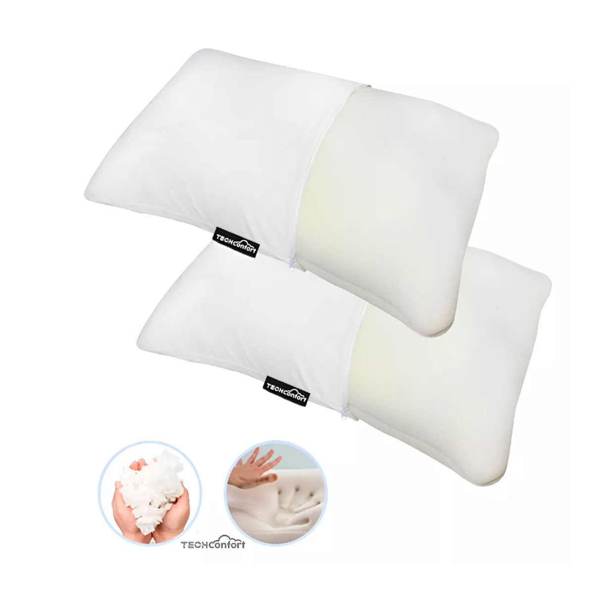 Almohadas Memory Foam Particulado Queen – Set X 2 Unidades