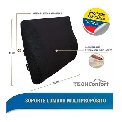 Cojín Para Coxis Y Cojín Soporte Lumbar – Combo ergonómico